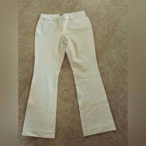 WHBM white House Black market cream off white  Bootcut the SLIM Pants